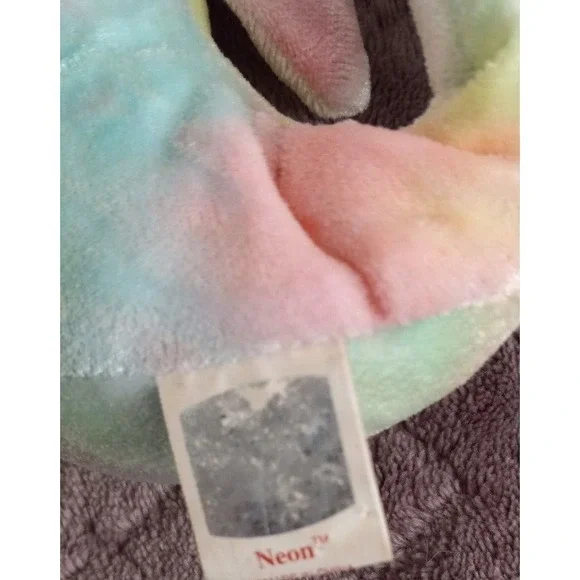 Ty Beanie Babies NEON the Seahorse 7" Beanbag Plush Stuffed Animal Toy - Picture 2 of 4